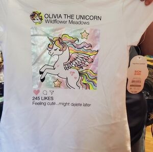 Wonder Nation White Unicorn Graphic Tee